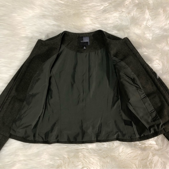 The Limited Deep Green Wool Zip Up Jacket - Blazer Size XS - Picture 2 of 7